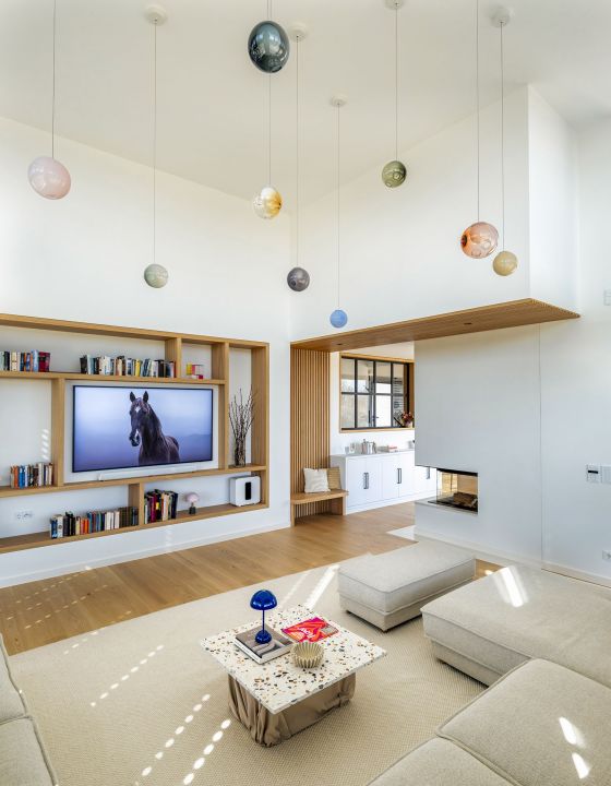 Bocci Lampen im Wohnzimmer