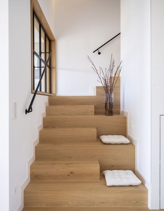 Treppe aus Eichenholz