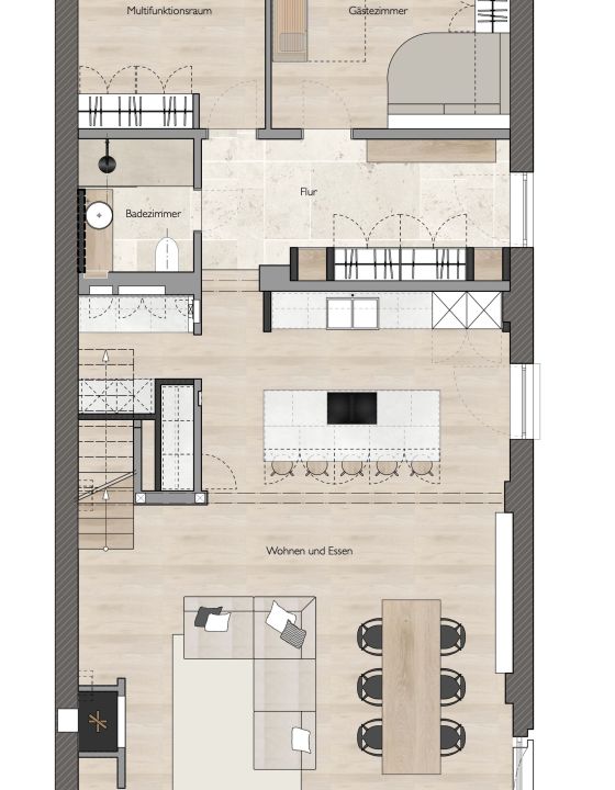 Grundriss EG Interior Design