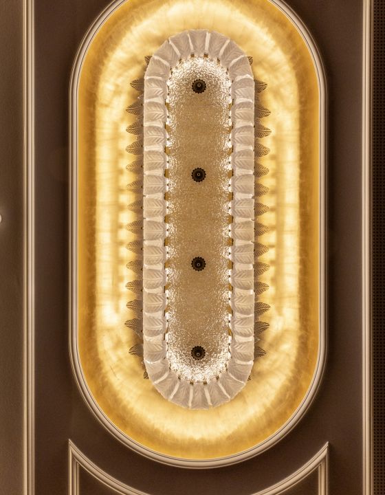 Lampe aus Blattgold Design