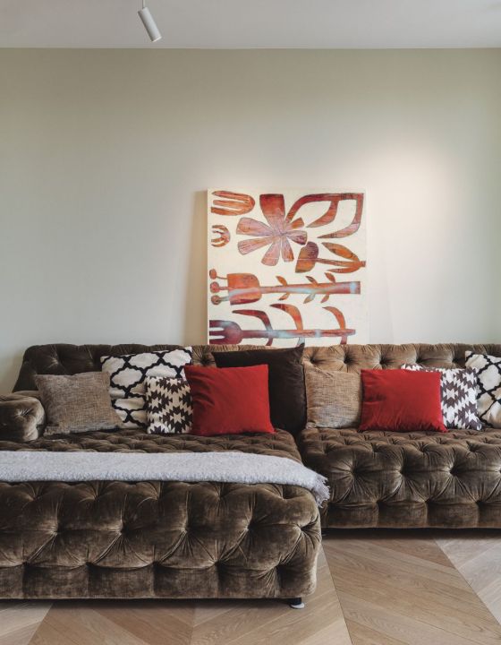 Wohnzimmer Couch Interiordesign Berlin Loft Apartment