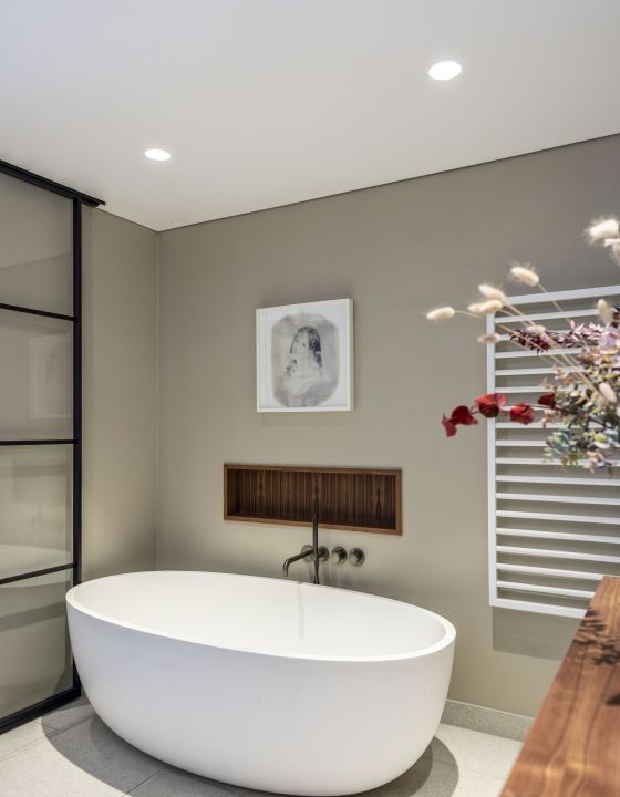 Innenarchitektur Badewanne oval