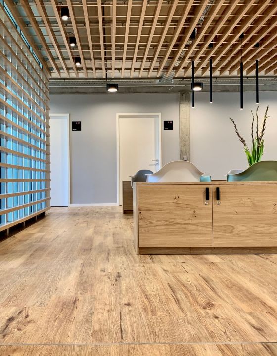 Warteraum Verkaufsraum Showroom Innenarchitektur 