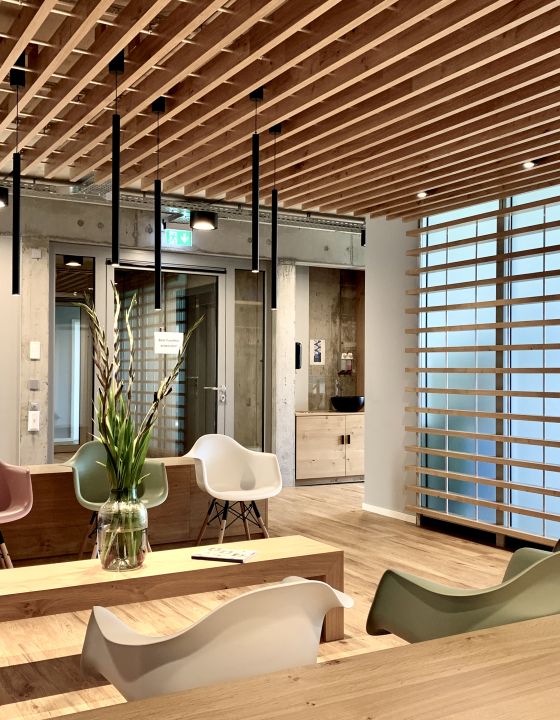 Warteraum Verkaufsraum Showroom Innenarchitektur 